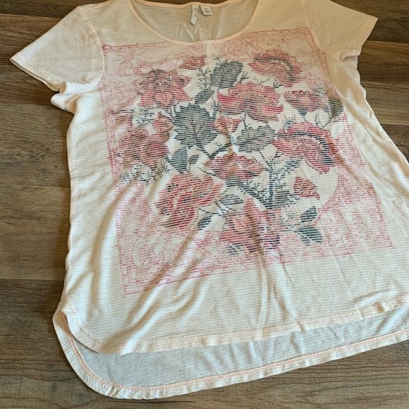 Cato floral studded graphic rose top - Picture 5 of 6